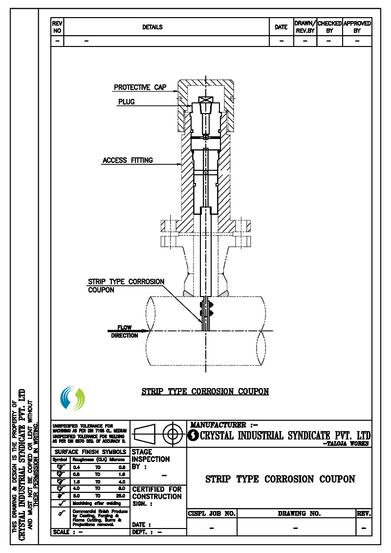 Strip Type Corossion Coupon